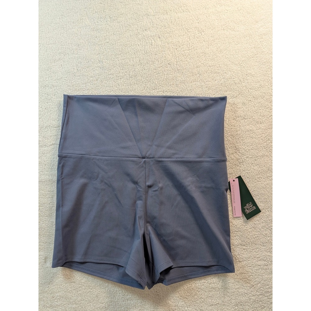 Wild Fable Womens XL Foldover Butter Short Dark Blue High Waist Biker Athleisure